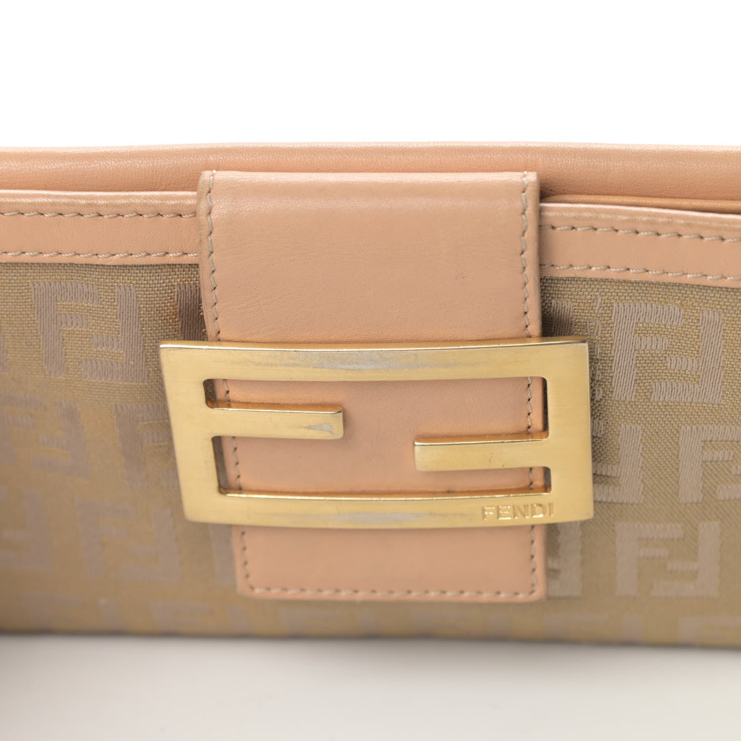 Fendi Zucchino Forever Continental Wallet Beige 15 of 15