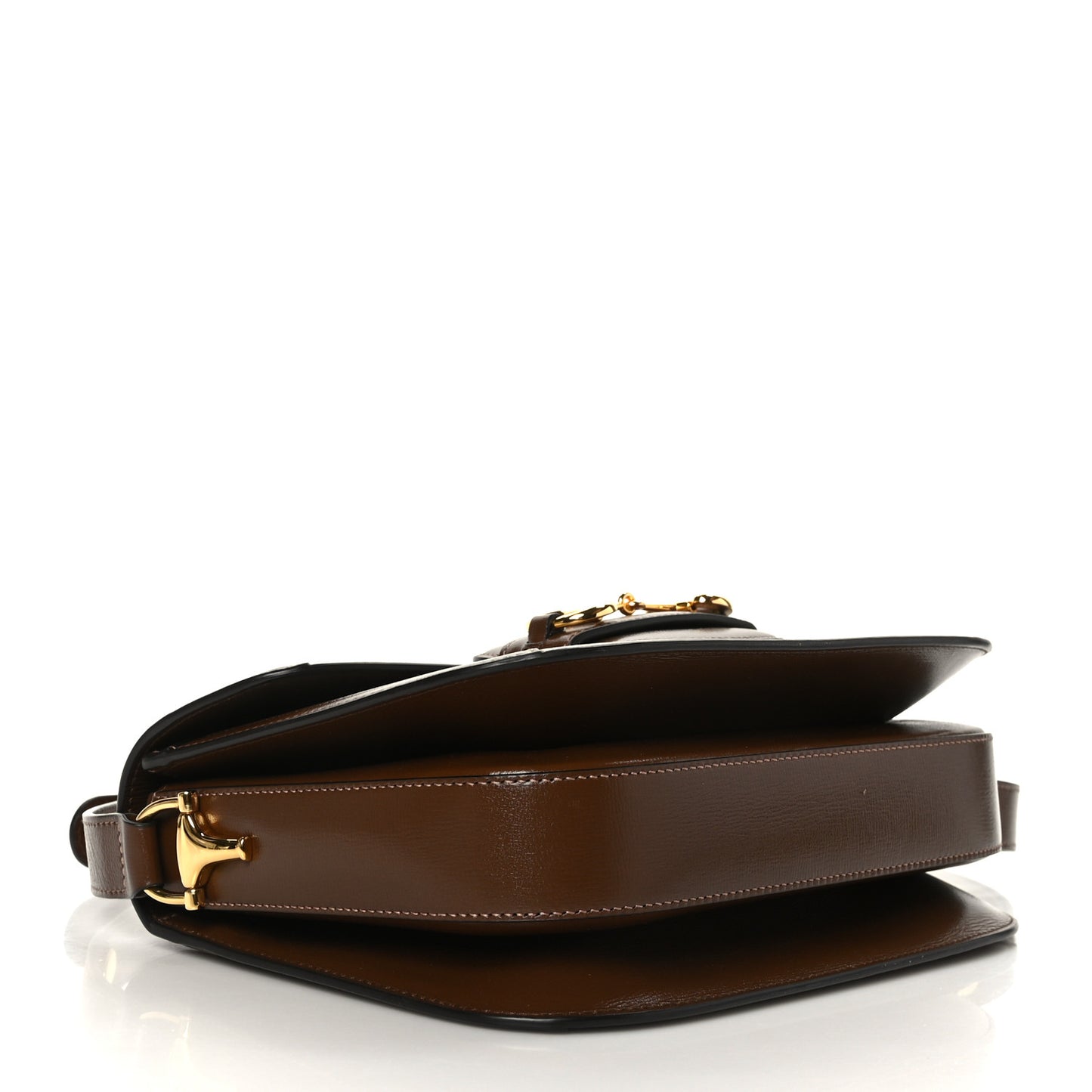 GG Supreme Monogram Horsebit 1955 Shoulder Bag Beige Brown Sugar
