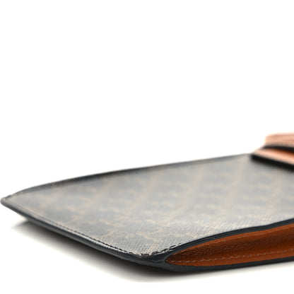Celine Triomphe Canvas Lambskin Phone Pouch With Flap Tan 10 of 11