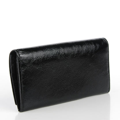 Saint Laurent Textured Patent Belle De Jour Wallet Black 3 of 7