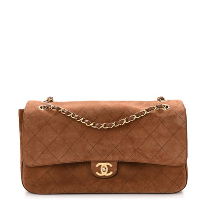 Chanel Suede Calfskin Small Souplissimo Maxi Flap Camel 1 of 11