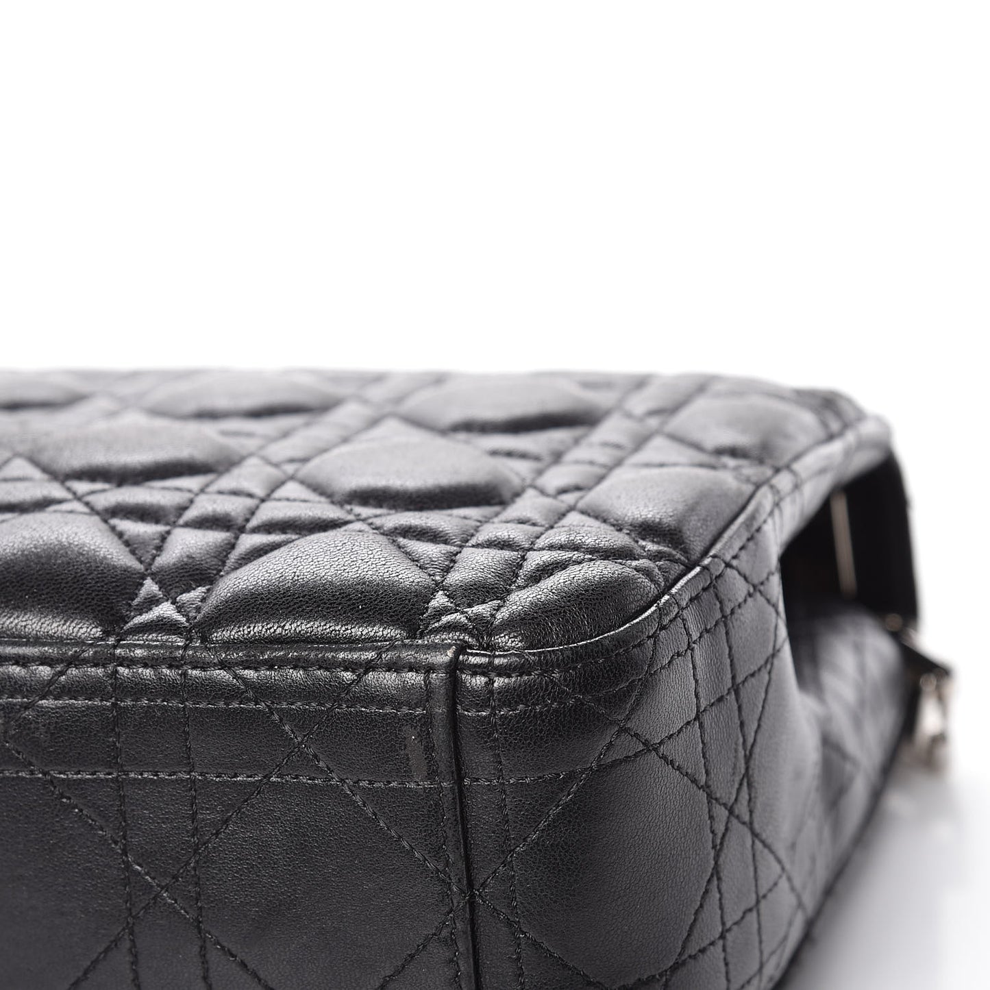 Lambskin Cannage Medium Miss Dior Flap Black