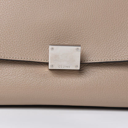 Celine Drummed Calfskin Suede Small Trapeze Dune 10 of 13