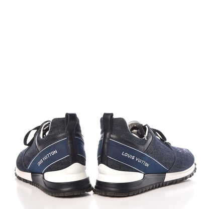 Louis Vuitton Monogram Denim Run Away Sneakers 39 Blue 6 of 14