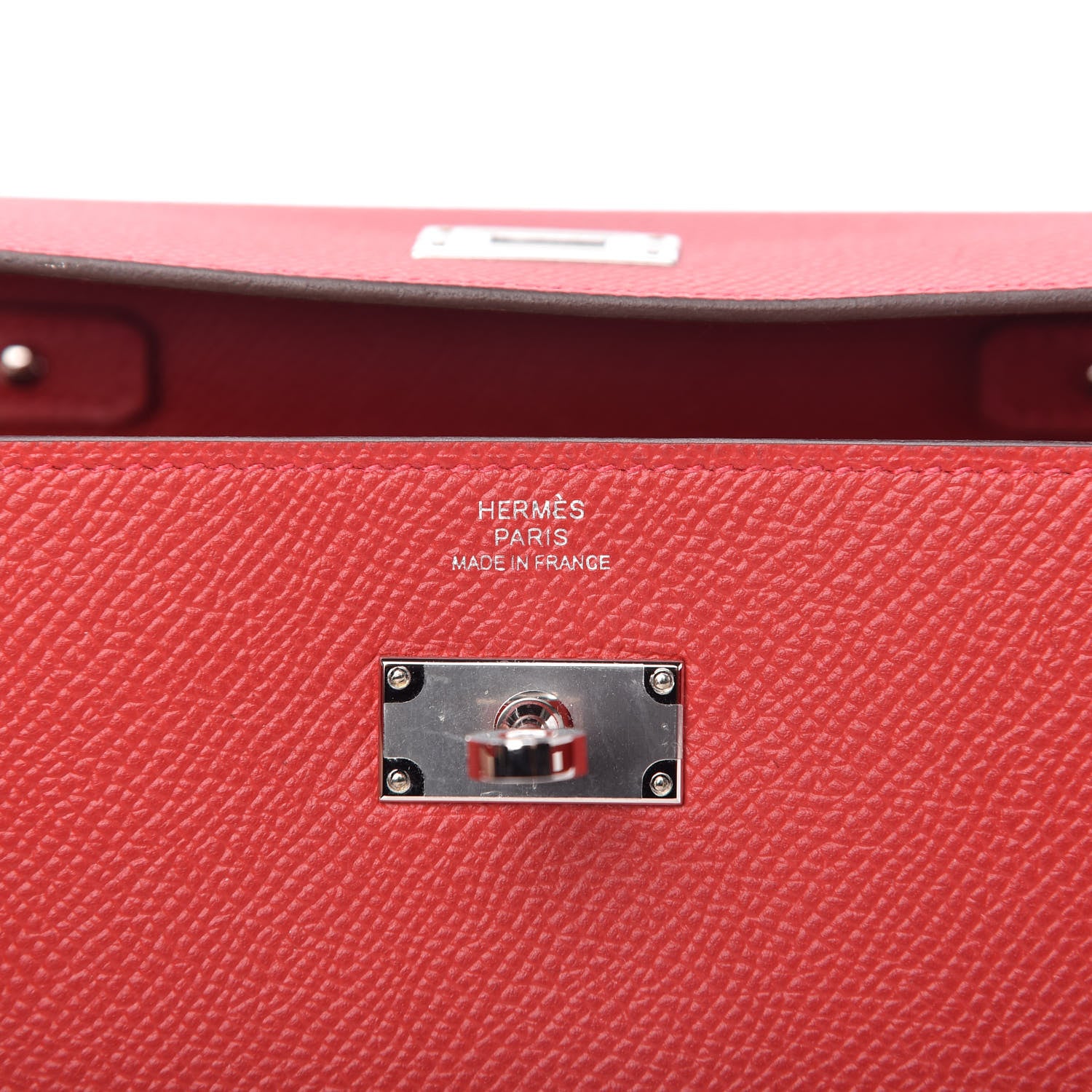 Hermes Epsom Kelly Wallet To Go Rouge Casaque 8 of 11