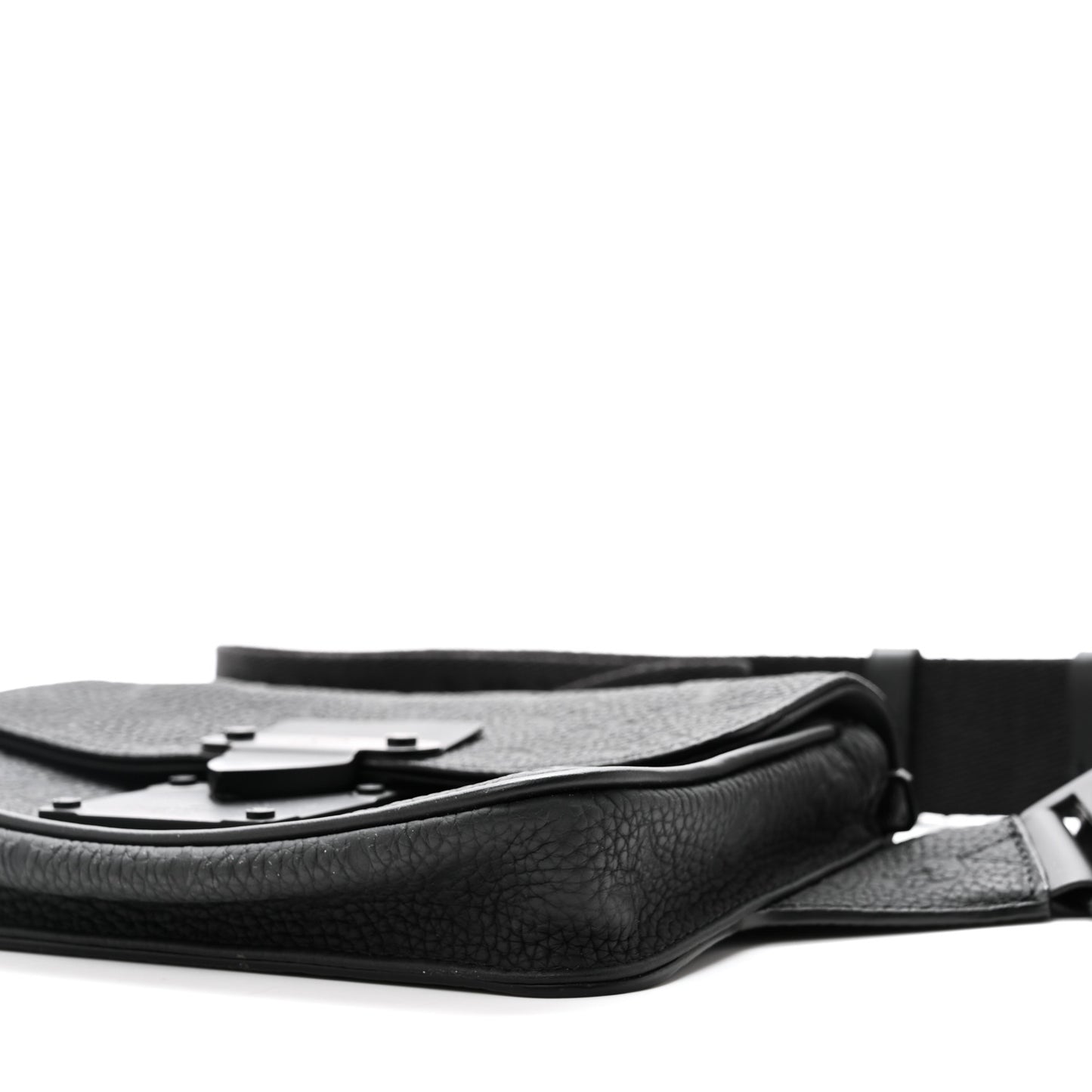 Taurillon Monogram S Lock Sling Bag Black