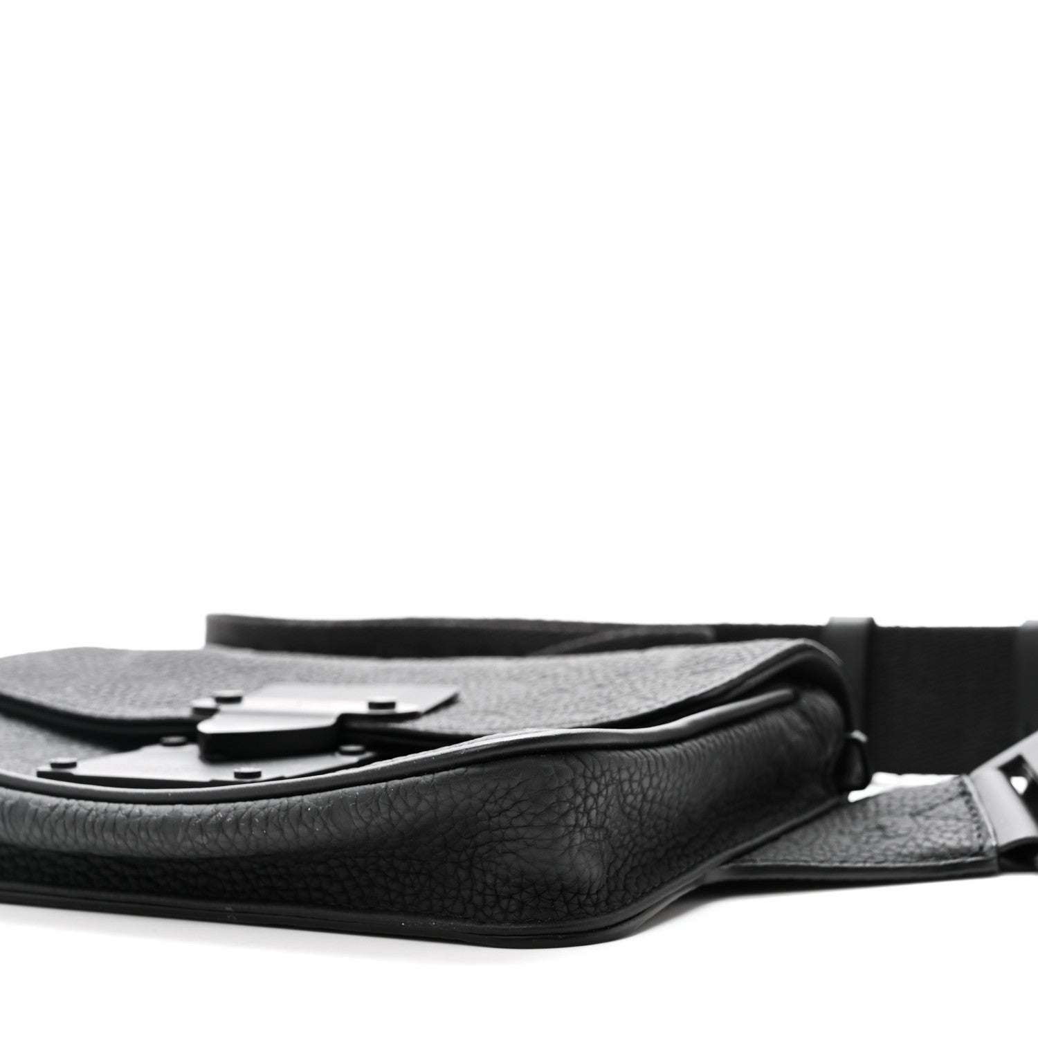 Louis Vuitton Taurillon Monogram S Lock Sling Bag Black 9 of 9