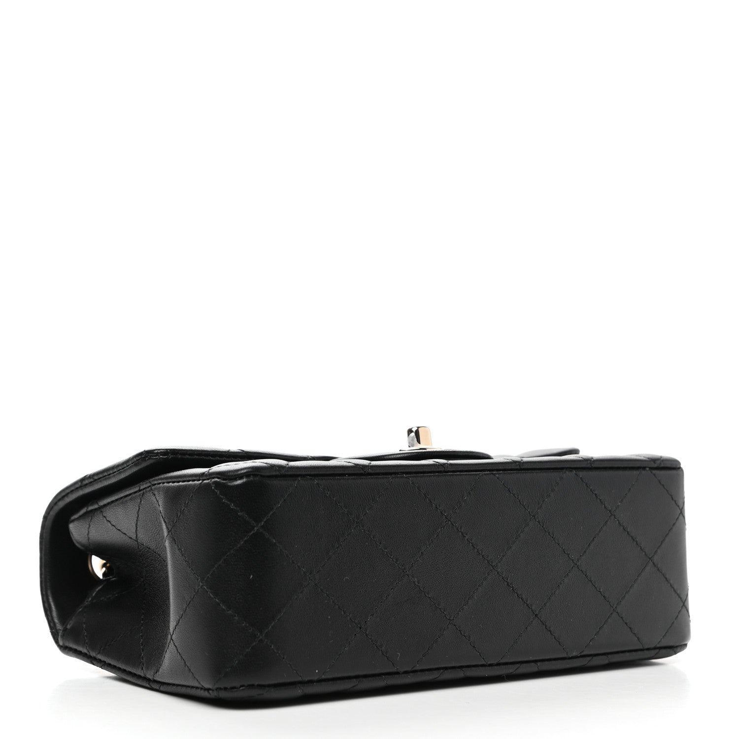 Chanel Lambskin Quilted Mini Rectangular Flap Black 4 of 9