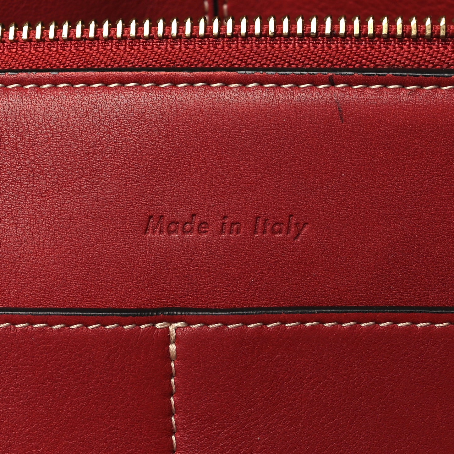 Smooth Calfskin Small Tri-Fold Bag Red