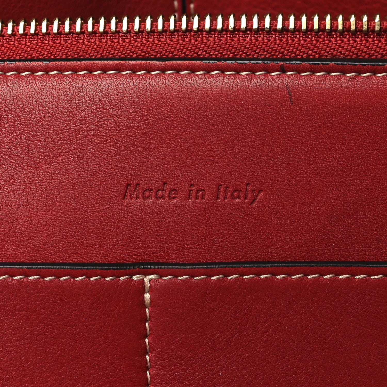 Celine Smooth Calfskin Small Tri-Fold Bag Red 6 of 14