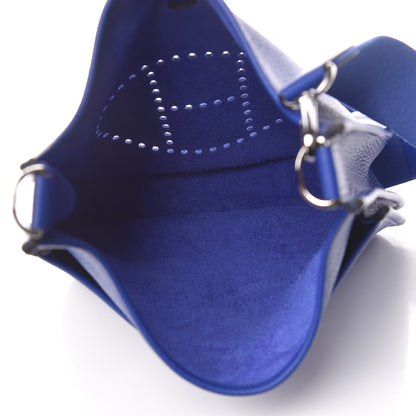 Hermes Taurillon Clemence Evelyne III PM Bleu Electrique 5 of 11