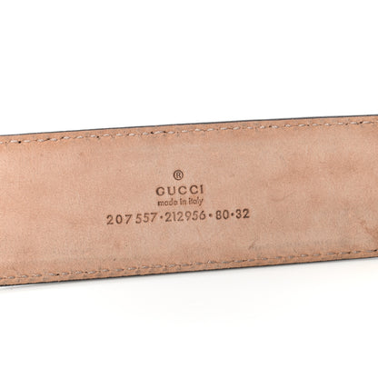 Gucci Metallic Calfskin Hysteria Belt 80 32 Gold 4 of 6