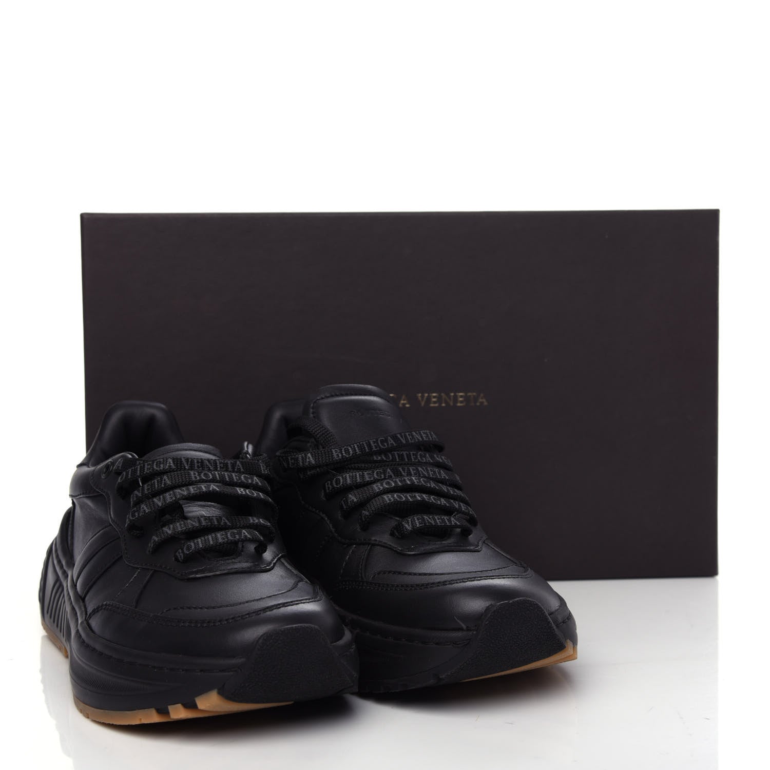 Bottega Veneta Calfskin Womens The Speedster Sneakers 37.5 Black 11 of 11