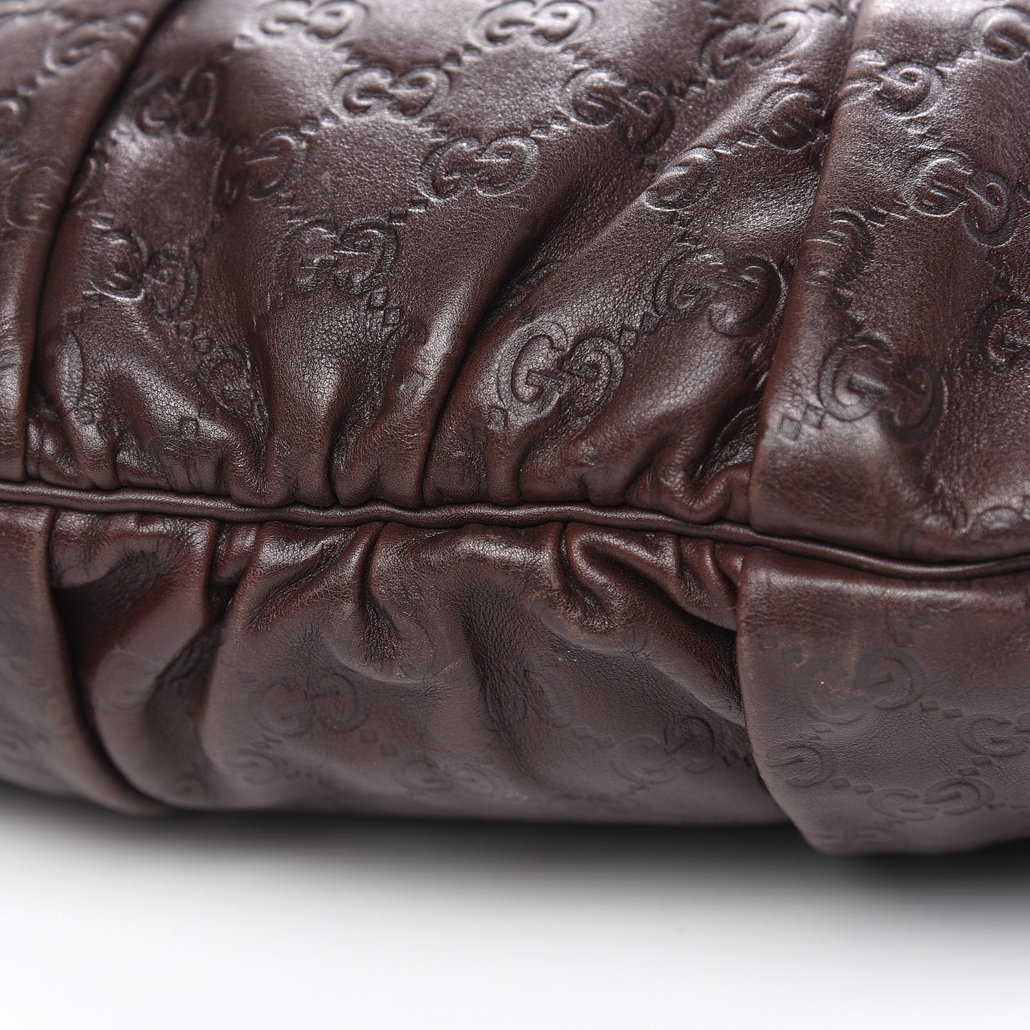 Guccissima Medium Hysteria Top Handle Bag Chocolate