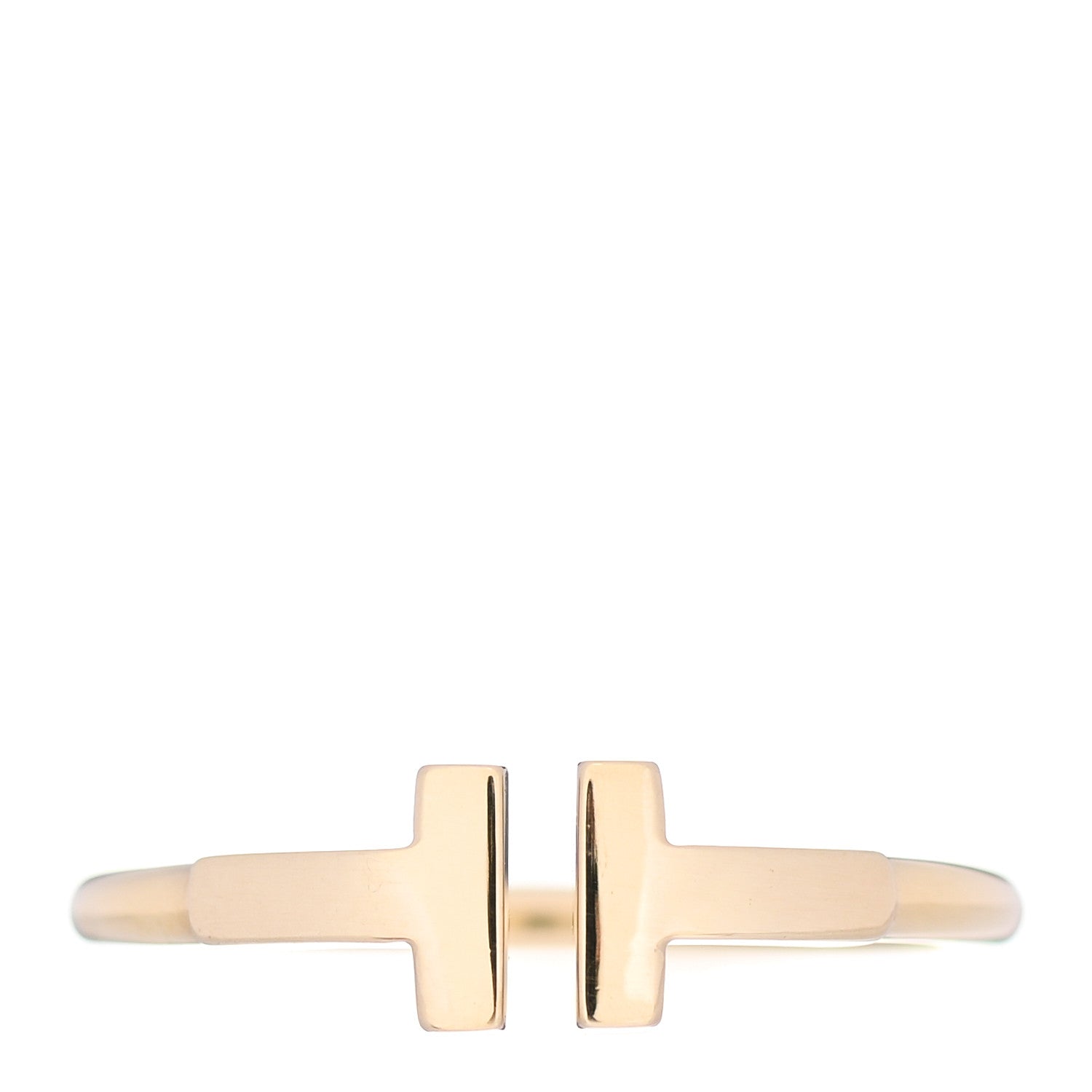 Tiffany 18K Yellow Gold T Wire Ring 54 7 1 of 5