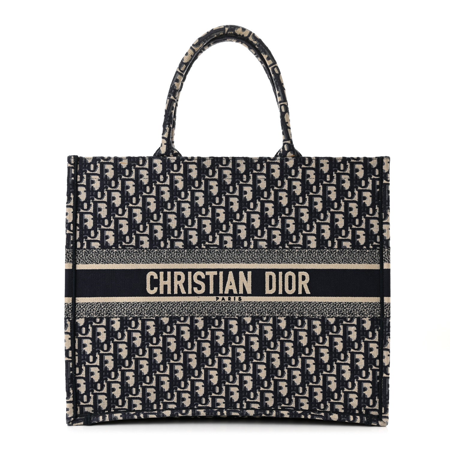 Christian Dior Oblique Large Book Tote Blue Multicolor 1 of 10