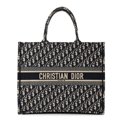 Christian Dior Oblique Large Book Tote Blue Multicolor 1 of 10