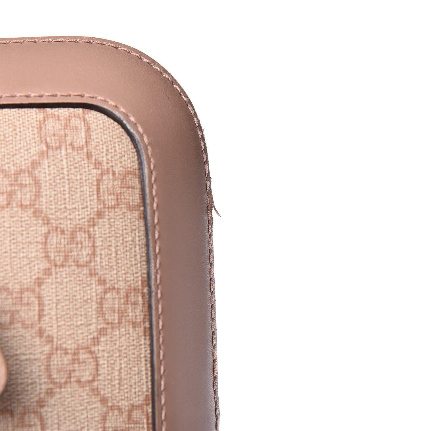 Gucci GG Supreme Monogram Selleria Calfskin Four Wheel Carry On Suitcase Winter Rose 18 of 23