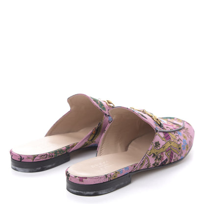 Gucci X DISNEY Jacquard Japanese Donald Duck Womens Princetown Slippers 41 Pink Black 4 of 9