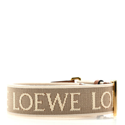 Loewe Calfskin Jacquard Anagram Strap Natural Tan 2 of 4