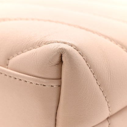 Saint Laurent Calfskin Y Quilted Monogram Toy Loulou Crossbody Bag Nude Powder 14 of 15