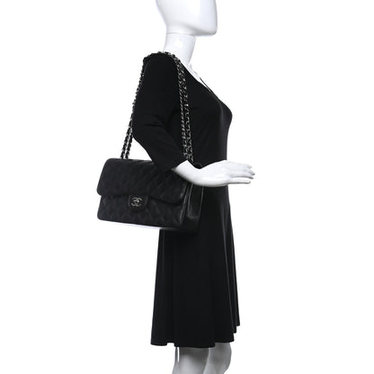 Chanel Caviar Quilted Jumbo Double Flap Black 2 of 10