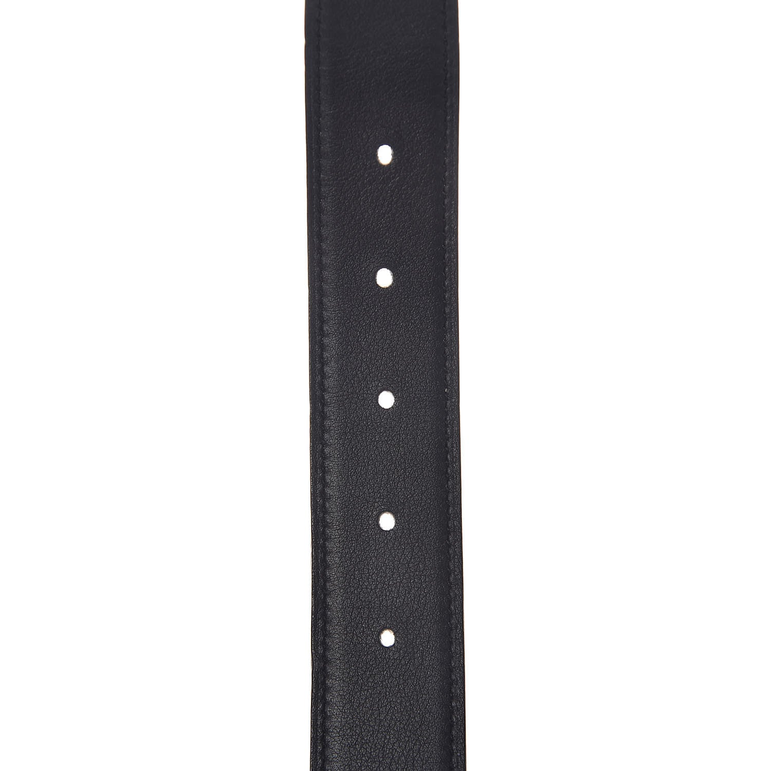 Hermes Box Togo 32mm Quizz H Belt 80 Etoupe Black 5 of 7