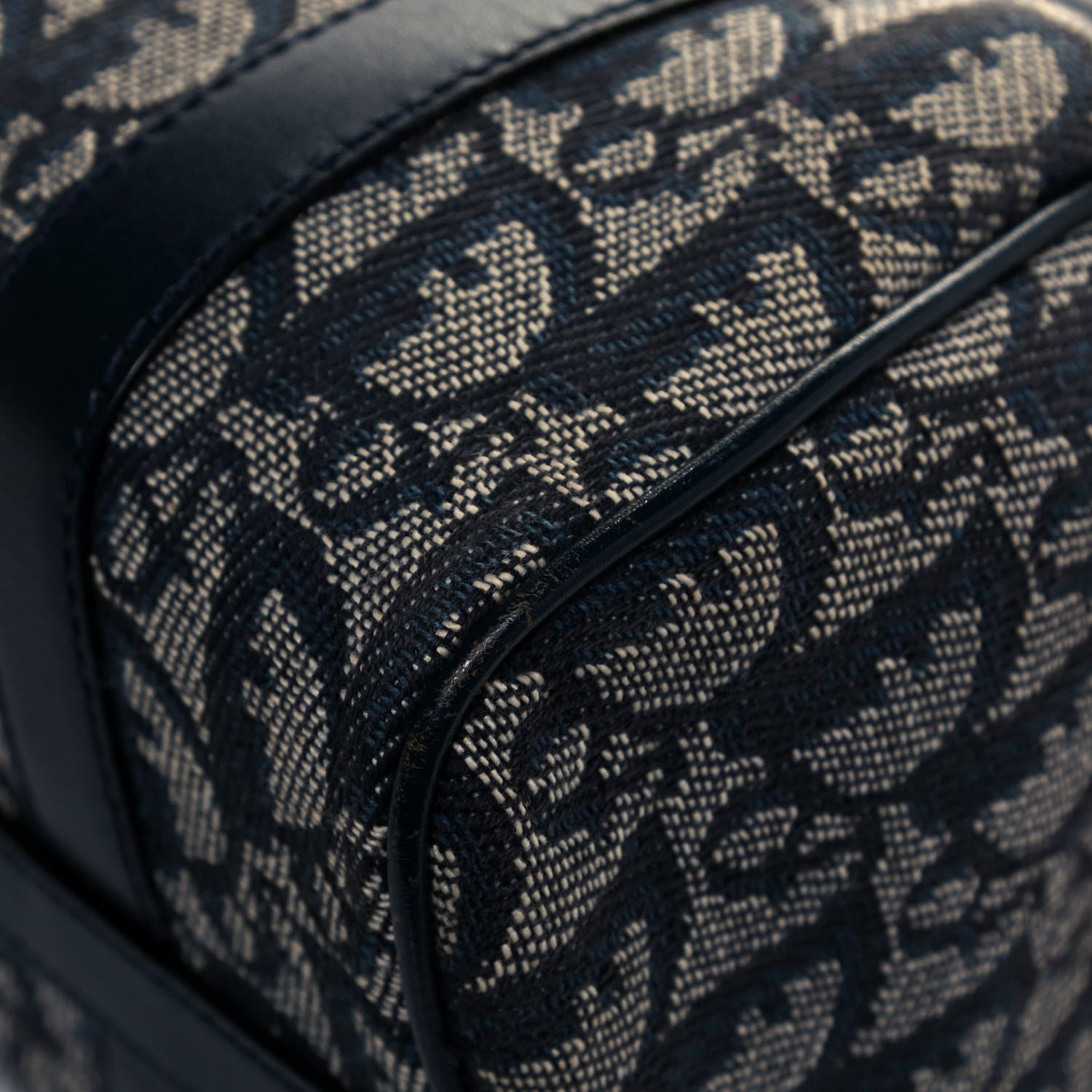 Christian Dior Monogram Boston Navy Blue 11 of 16