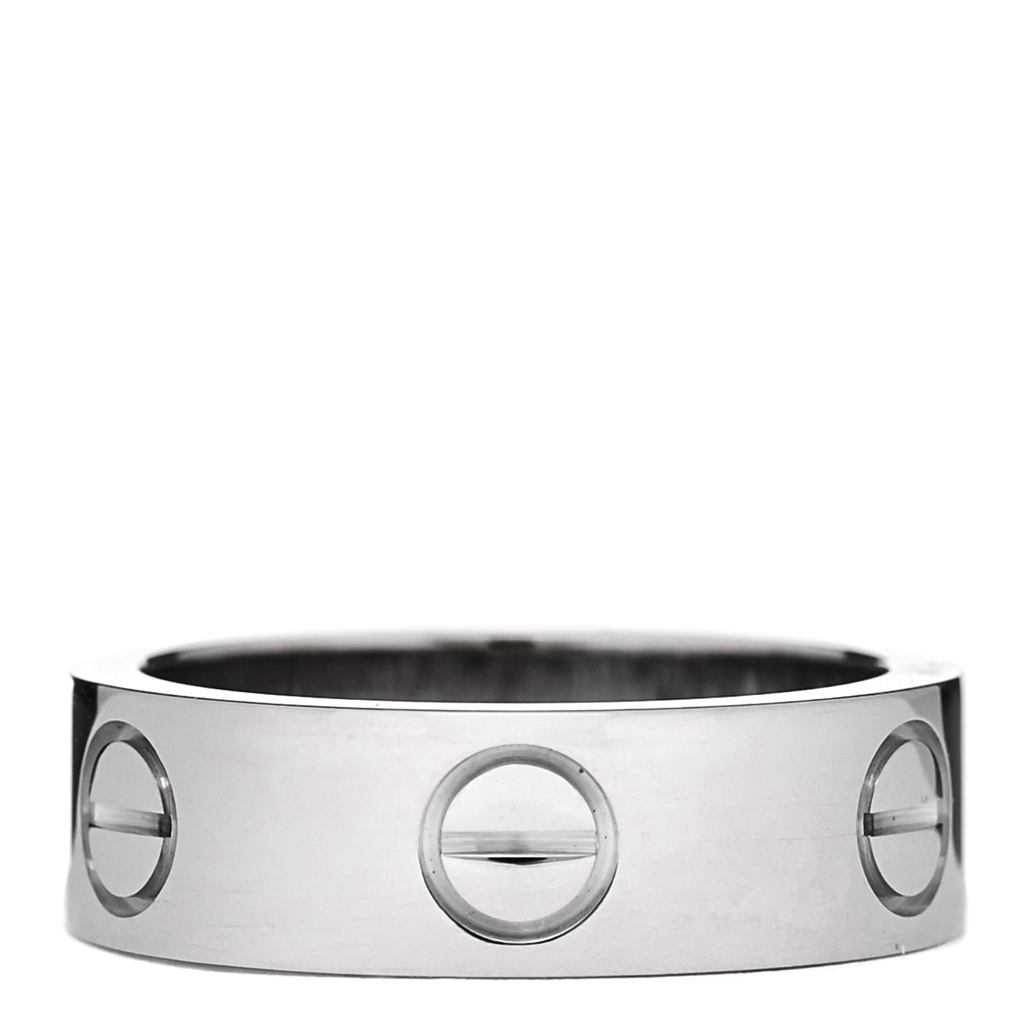 18K White Gold 5.5mm LOVE Ring 49 4.75
