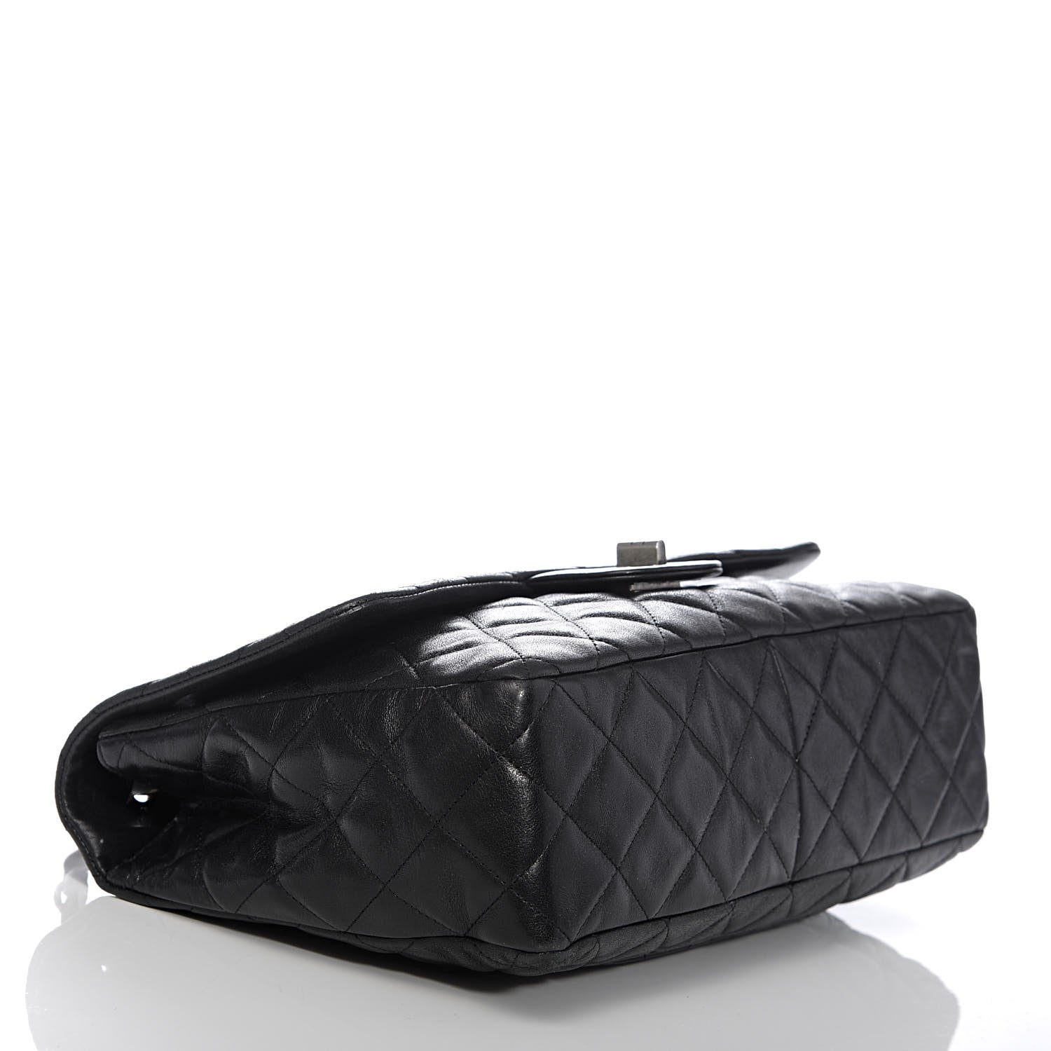 Chanel Washed Lambskin Quilted Jumbo Hybrid Reissue Flap Black 4 of 10