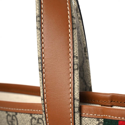 Gucci GG Plus Monogram Medium Signature Web Loop Tote Brown 10 of 10