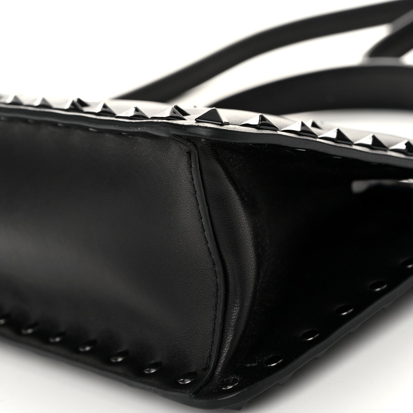 Rockstud Spike Shoulder Bag Black