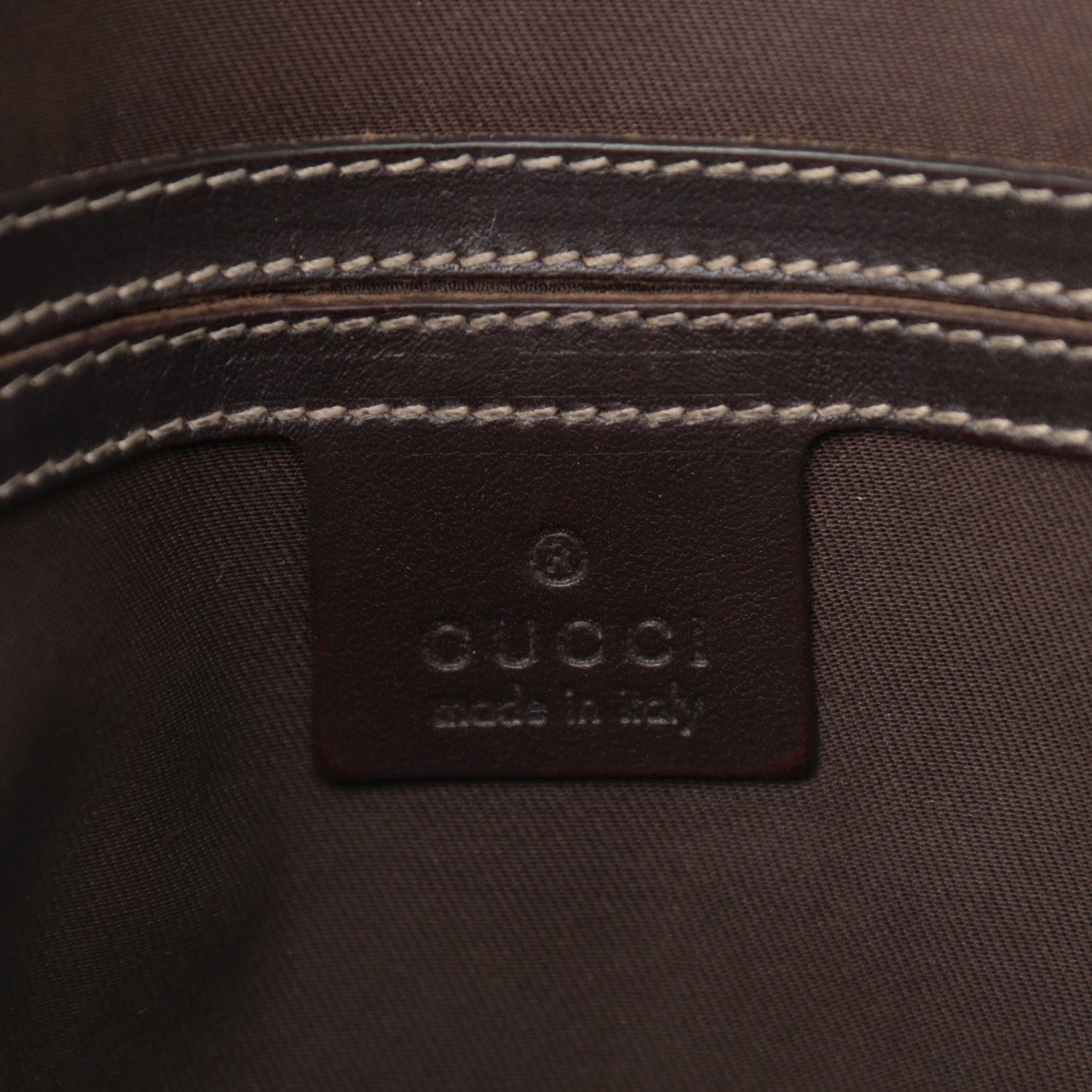 Gucci GG Supreme Monogram Selleria Calfskin Small Flap Messenger Bag Beige Ebony Cocoa Dark Chocolate 6 of 13