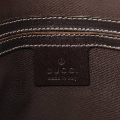 Gucci GG Supreme Monogram Selleria Calfskin Small Flap Messenger Bag Beige Ebony Cocoa Dark Chocolate 6 of 13