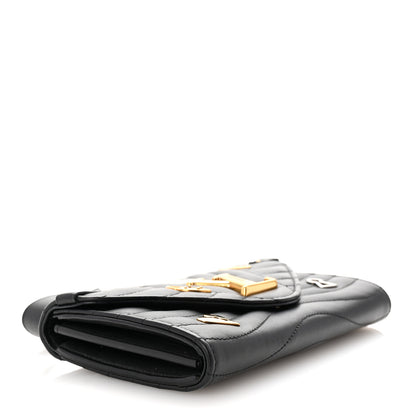 Louis Vuitton Calfskin New Wave Long Wallet Black 4 of 6