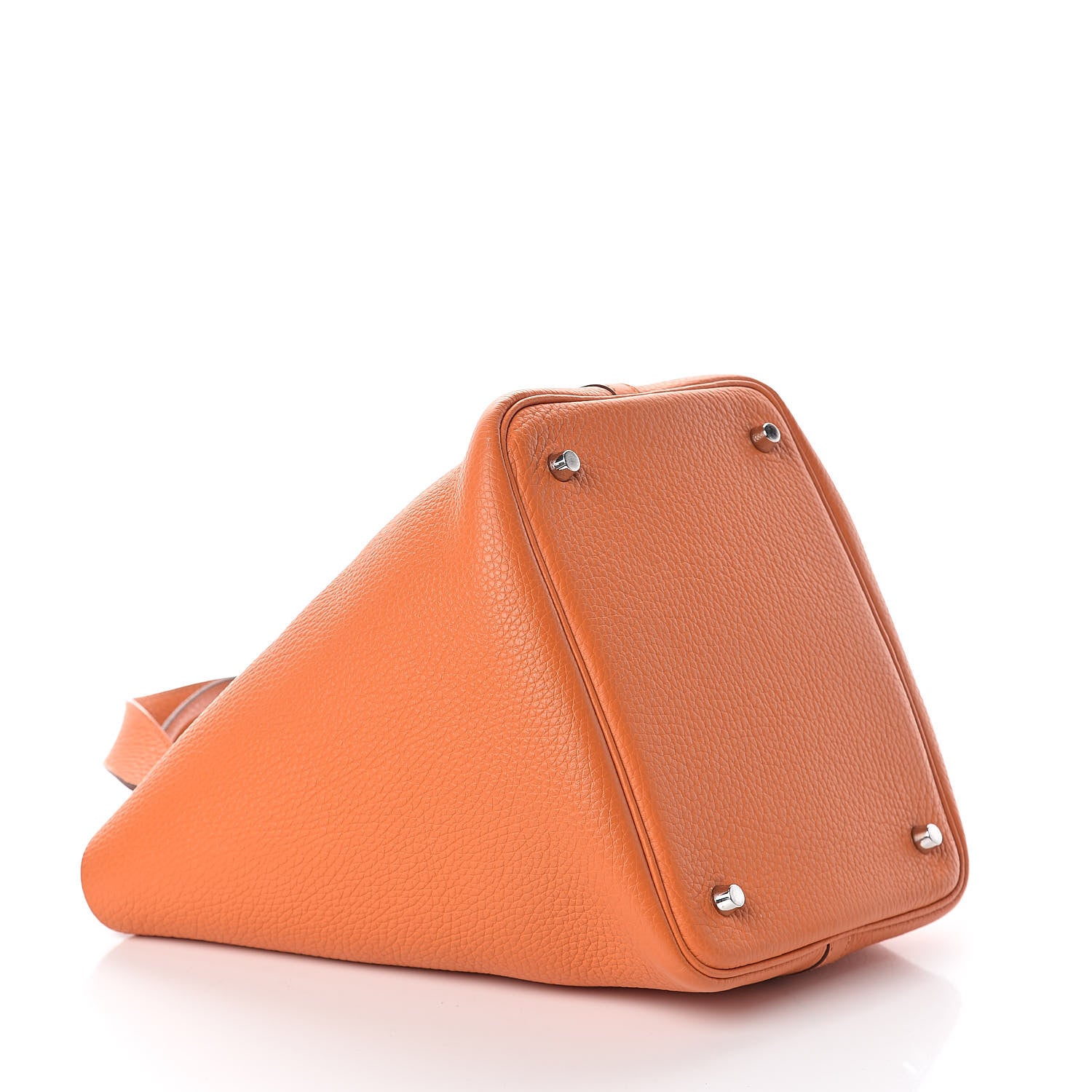 Hermes Taurillon Clemence Picotin Lock 22 MM Orange 4 of 11
