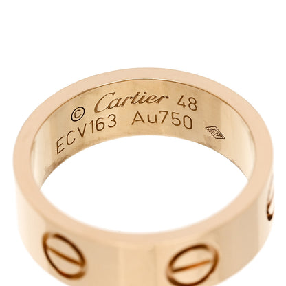 Cartier 18K Yellow Gold 5.5mm LOVE Ring 48 4.5 4 of 5