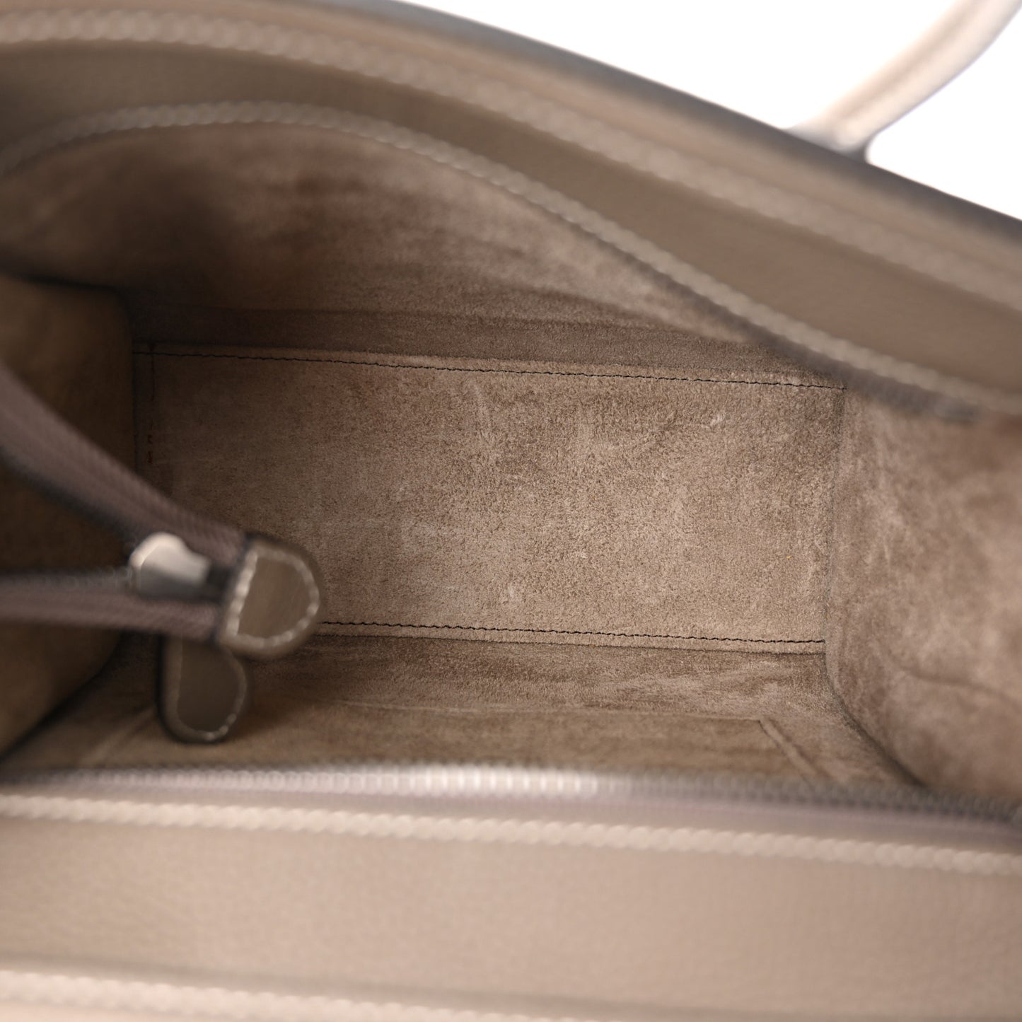 Drummed Calfskin Nano Luggage Souris