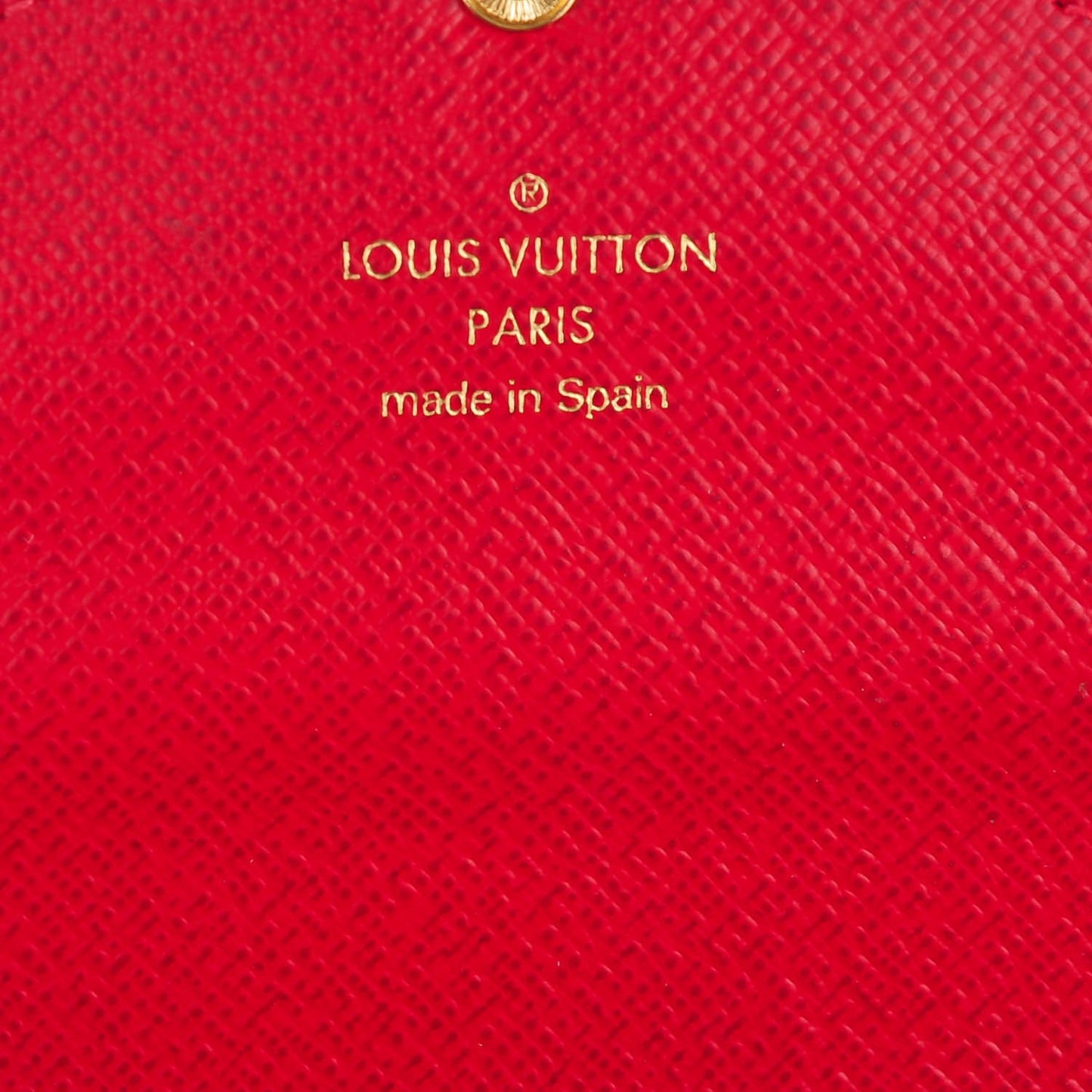 Damier Ebene Josephine Wallet Red