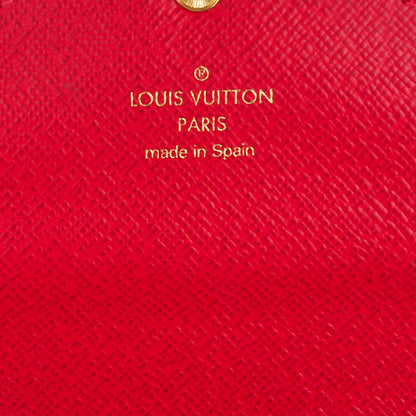 Louis Vuitton Damier Ebene Josephine Wallet Red 6 of 7