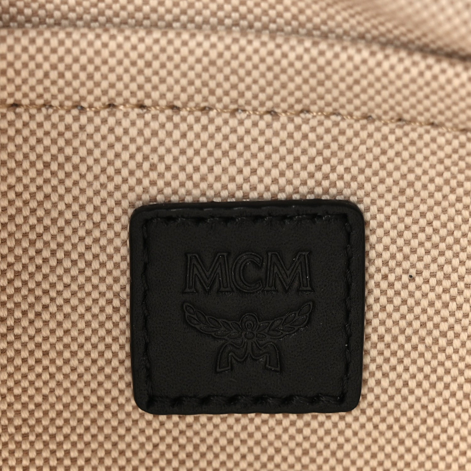 MCM Vintage Jacquard Monogram Mini Boston Bag Black Grey 6 of 8
