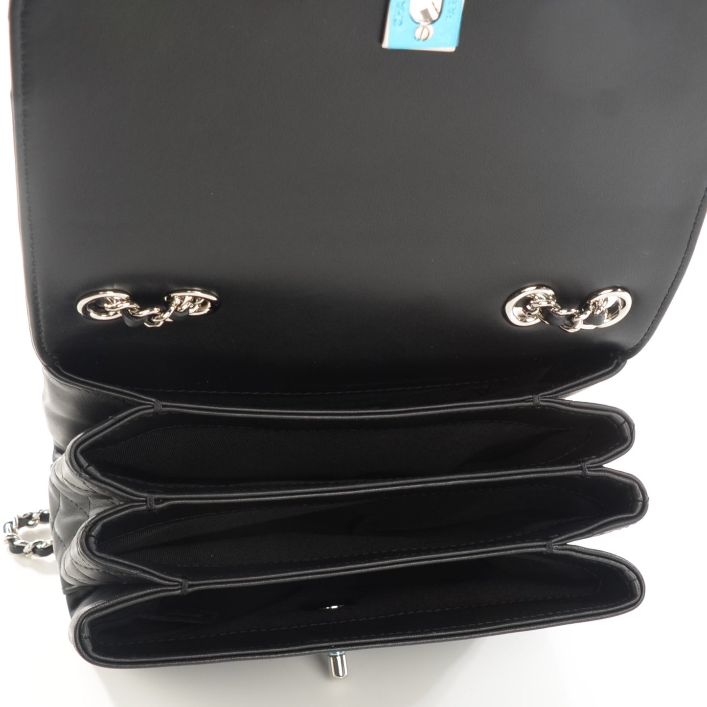 Calfskin Mini Tramezzo Flap Black