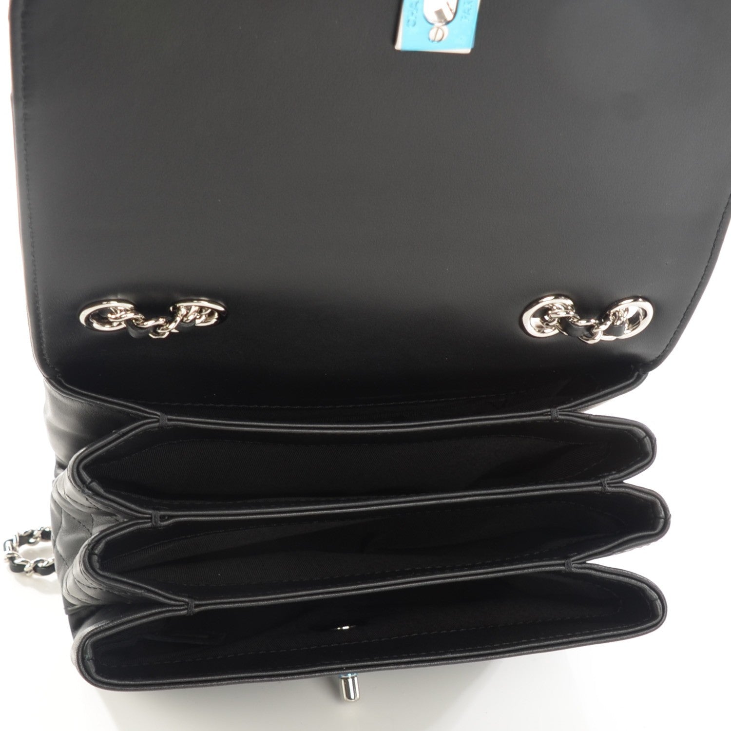 Chanel Calfskin Mini Tramezzo Flap Black 5 of 7