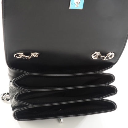 Chanel Calfskin Mini Tramezzo Flap Black 5 of 7
