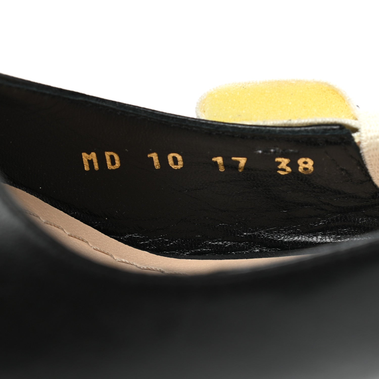 Christian Dior Lambskin Ribbon J'Adior Slingback 65mm Pumps 38 Black 8 of 8