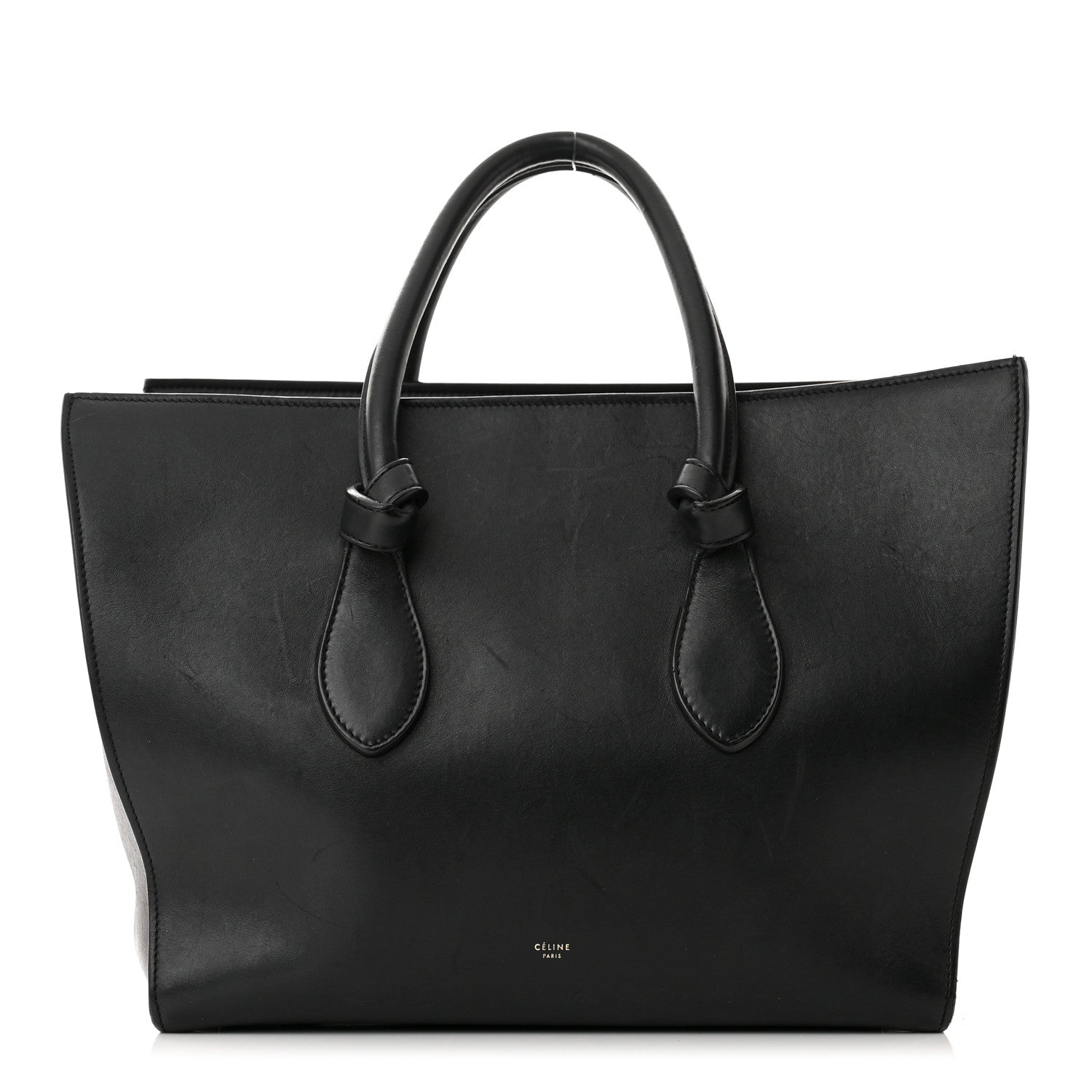 Celine Natural Calfskin Medium Tie Knot Tote Black 1 of 15