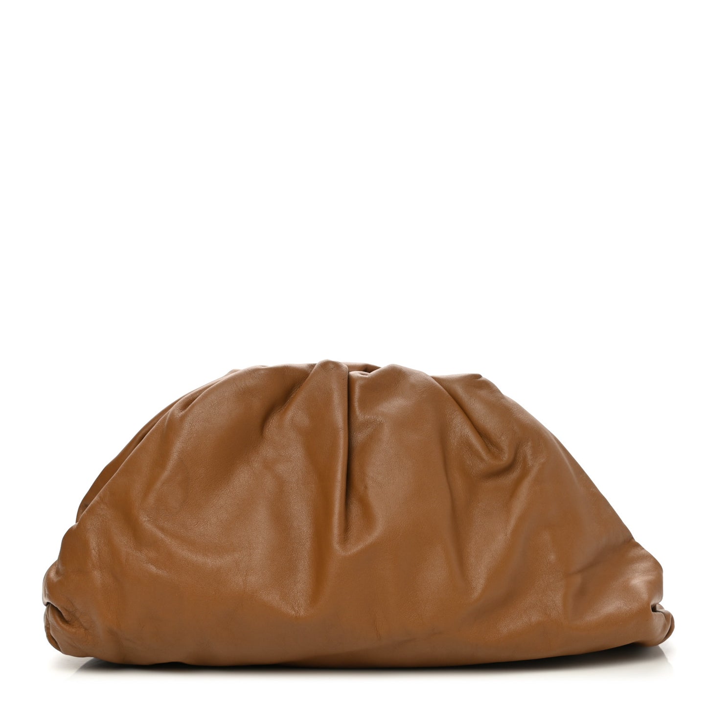 Smooth Butter Calf The Pouch Oversized Clutch Cammello