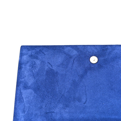 Saint Laurent Patent Calfskin Monogram Large Belle De Jour Clutch Royal Blue 13 of 15