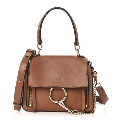 Chloe Calfskin Mini Faye Day Shoulder Bag Tan 1 of 11