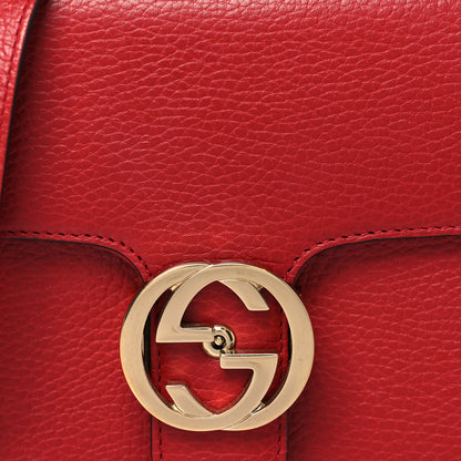 Gucci Dollar Calfskin Small Interlocking G Shoulder Bag Red 8 of 13